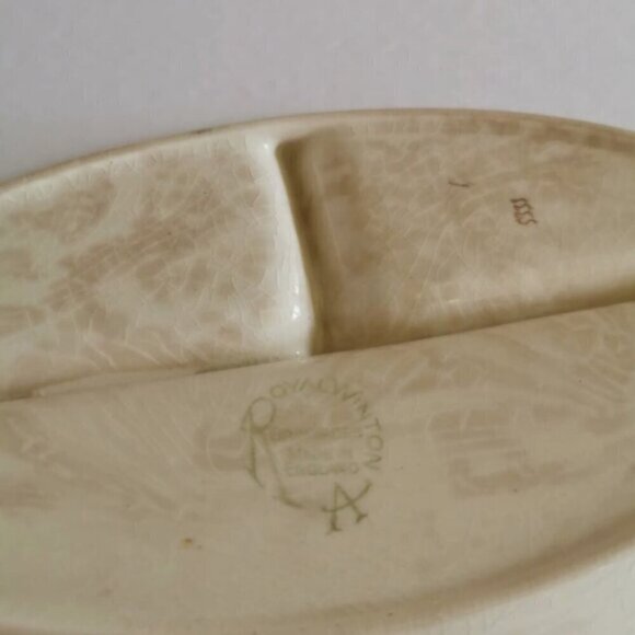 Royal Winton Grimwades Mottled Pink Vintage Divided Tray MCM Decor - Picture 4 of 9